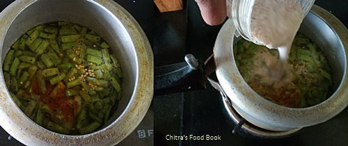 Kothavarangai kootu recipe