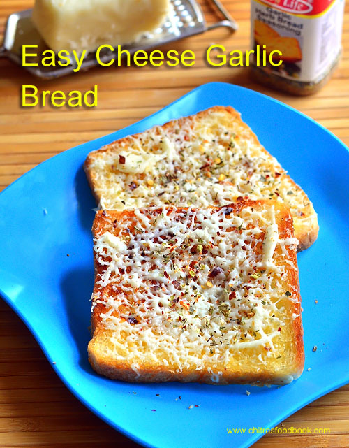 Cheese garlic bread without oven