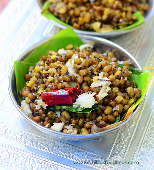 Pachai payaru sundal without soaking