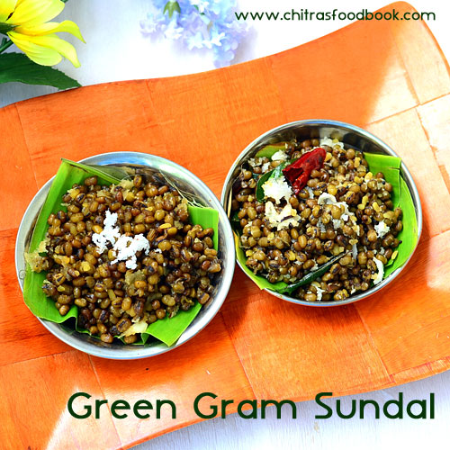 Pachai payaru sundal without soaking