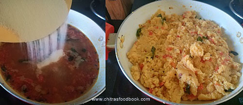 Tomato rava upma recipe