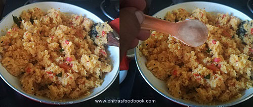 Tomato rava upma recipe
