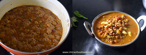 Kondakadalai puli kuzhambu