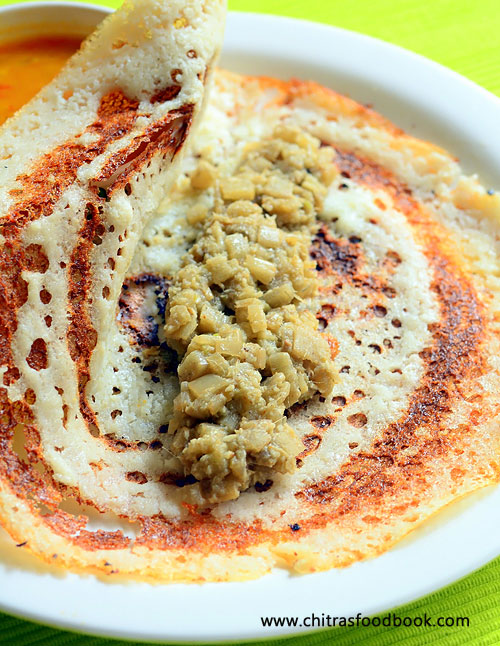 Banana stem masala dosa Banana stem masala dosa