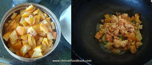 orange peel sweet pachadi