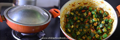 Vendakkai poriyal with tomato Vendakkai poriyal with tomato