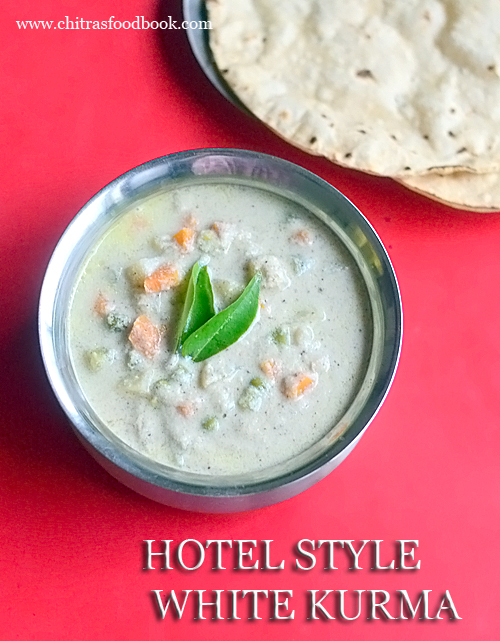 hotel white kurma for chapathi, idiyappam