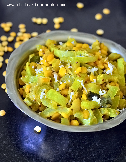 snake gourd poriyal with chana dal snake gourd poriyal with chana dal