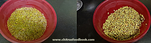 how to make moong bean sprouts