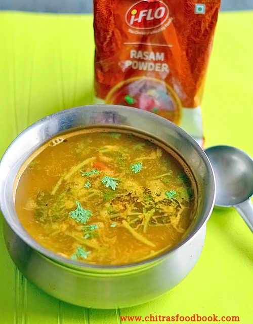 Rasam using store bought rasam powder