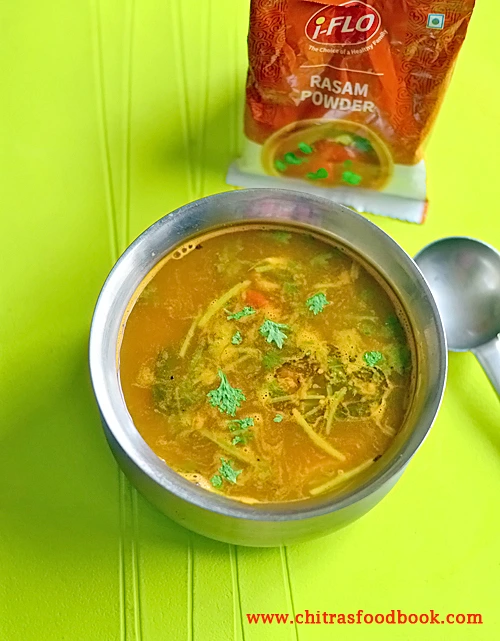 rasam using store bought rasam powder