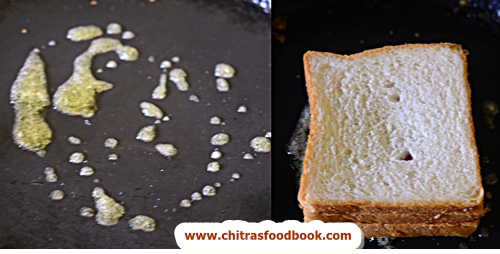 making bread butter jam toast recipe