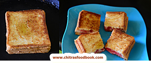 bread butter jam toast recipe