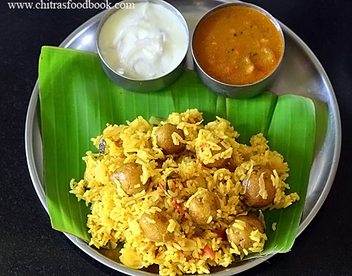 Potato biryani in pressure cooker / Potato rice recipe Potato biryani in pressure cooker / Potato rice recipe