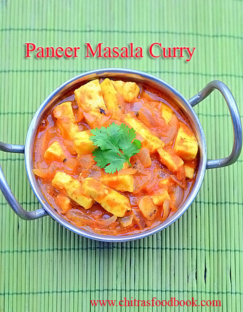 Easy paneer curry / Paneer masala curry recipe Easy paneer curry / Paneer masala curry recipe