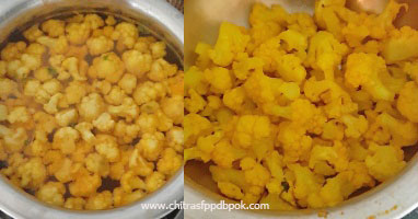 no onion no garllic cauliflower poriyal