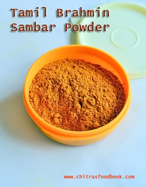 Tamil brahmin sambar powder Tamil brahmin sambar powder
