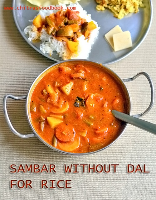 sambar without dal sambar without dal