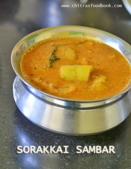 Sorakkai sambar Sorakkai sambar recipe
