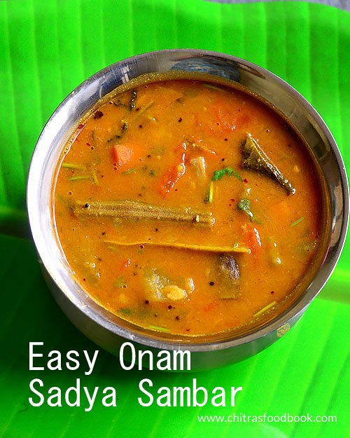Onam sadya sambar Onam sadya sambar