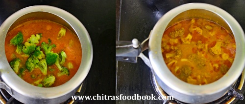 broccoli gravy for rice, chapati