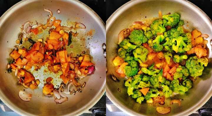 how to make broccoli curry